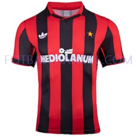 Herre Fotballdrakter AC Milan Hjemme Retro 1991-1992 Kortermet